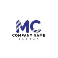 MC-Brief-Logo-Design. MC-Brief-Logo-Vektorillustration - Vektor