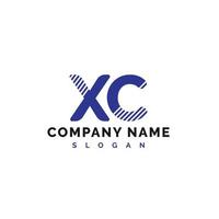 xc-Brief-Logo-Design. xc-Buchstaben-Logo-Vektor-Illustration - Vektor