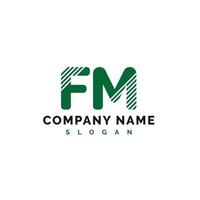 fm-Brief-Logo-Design. FM-Brief-Logo-Vektor-Illustration - Vektor