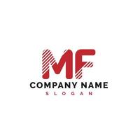 Mf-Brief-Logo-Design. Mf-Brief-Logo-Vektorillustration - Vektor