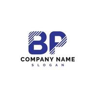 bp-Logo-Design. bp-Buchstabe-Logo-Symbol-Vektor-Illustration - Vektor