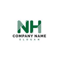 nh-Buchstaben-Logo-Design. nh-Buchstabe-Logo-Vektor-Illustration - Vektor