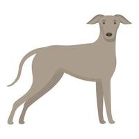 vinthund ikon tecknad serie vektor. djur- springa vektor