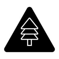 modern design ikon av träd vektor