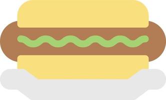 Hotdog-Vektorillustration auf einem Hintergrund. Premium-Qualitätssymbole. Vektorsymbole für Konzept und Grafikdesign. vektor