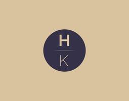 hk brev modern elegant logotyp design vektor bilder