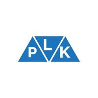 lpk abstraktes Anfangslogodesign auf weißem Hintergrund. lpk kreative Initialen schreiben Logo-Konzept. vektor