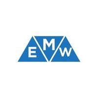 mew abstrakt första logotyp design på vit bakgrund. mew kreativ initialer brev logotyp begrepp. vektor