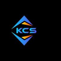 kcs abstraktes Technologie-Logo-Design auf schwarzem Hintergrund. kcs kreatives Initialen-Buchstaben-Logo-Konzept. vektor