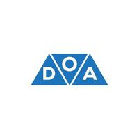 oda abstrakt första logotyp design på vit bakgrund. oda kreativ initialer brev logotyp begrepp. vektor