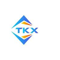 tkx abstraktes Technologie-Logo-Design auf weißem Hintergrund. tkx kreative Initialen schreiben Logo-Konzept. vektor