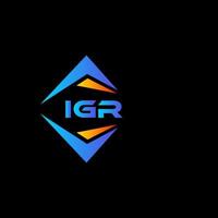 igr abstraktes Technologie-Logo-Design auf weißem Hintergrund. igr kreative Initialen schreiben Logo-Konzept. vektor