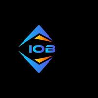 Iob abstraktes Technologie-Logo-Design auf weißem Hintergrund. iob kreative Initialen schreiben Logo-Konzept. vektor
