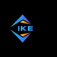 ike abstraktes Technologie-Logo-Design auf weißem Hintergrund. ike kreative Initialen schreiben Logo-Konzept. vektor