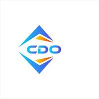 cdo abstraktes Technologie-Logo-Design auf weißem Hintergrund. cdo kreative Initialen schreiben Logo-Konzept. vektor