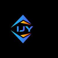 ijy abstraktes Technologie-Logo-Design auf weißem Hintergrund. ijy kreative Initialen schreiben Logo-Konzept. vektor
