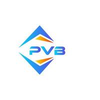 pvb-abstraktes Technologie-Logo-Design auf weißem Hintergrund. pvb kreative Initialen schreiben Logo-Konzept. vektor