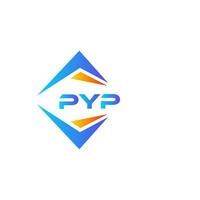 pyp abstraktes Technologie-Logo-Design auf weißem Hintergrund. pyp kreative Initialen schreiben Logo-Konzept. vektor