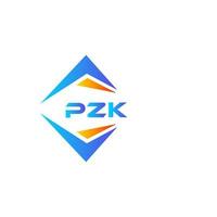 pzk abstraktes Technologie-Logo-Design auf weißem Hintergrund. pzk kreative Initialen schreiben Logo-Konzept. vektor