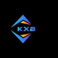 kxb abstraktes Technologie-Logo-Design auf schwarzem Hintergrund. kxb kreative Initialen schreiben Logo-Konzept. vektor