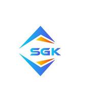 sgk abstrakt teknologi logotyp design på vit bakgrund. sgk kreativ initialer brev logotyp begrepp. vektor