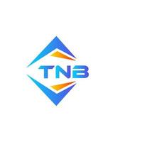 tnb abstraktes Technologie-Logo-Design auf weißem Hintergrund. nb kreatives Initialen-Buchstaben-Logo-Konzept. vektor