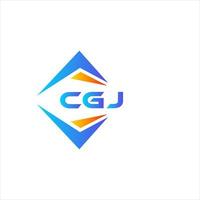 cgj abstraktes Technologie-Logo-Design auf weißem Hintergrund. cgj kreative Initialen schreiben Logo-Konzept. vektor