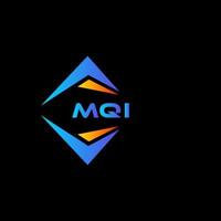 mqi abstraktes Technologie-Logo-Design auf schwarzem Hintergrund. mqi creative initials letter logo concept.mqi abstraktes Technologie-Logo-Design auf schwarzem Hintergrund. mqi kreative Initialen schreiben Logo-Konzept. vektor