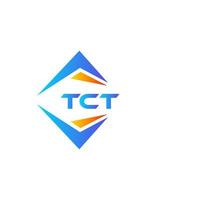 tct abstraktes Technologie-Logo-Design auf weißem Hintergrund. tct kreative Initialen schreiben Logo-Konzept. vektor