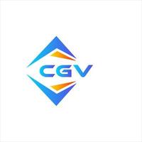 cgv abstrakt teknologi logotyp design på vit bakgrund. cgv kreativ initialer brev logotyp begrepp. vektor