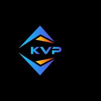 kvp abstrakt teknologi logotyp design på svart bakgrund. kvp kreativ initialer brev logotyp begrepp. vektor