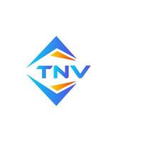 tnv abstraktes Technologie-Logo-Design auf weißem Hintergrund. tnv kreative Initialen schreiben Logo-Konzept. vektor