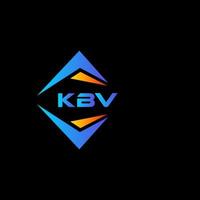 kbv abstrakt teknologi logotyp design på svart bakgrund. kbv kreativ initialer brev logotyp begrepp. vektor