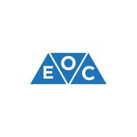 oec abstrakt första logotyp design på vit bakgrund. oec kreativ initialer brev logotyp begrepp. vektor