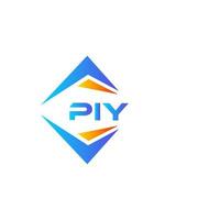 Piy abstraktes Technologie-Logo-Design auf weißem Hintergrund. piy kreative Initialen schreiben Logo-Konzept. vektor