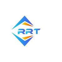 rrt abstraktes Technologie-Logo-Design auf weißem Hintergrund. rrt kreative Initialen schreiben Logo-Konzept. vektor