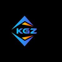 kgz abstrakt teknologi logotyp design på svart bakgrund. kgz kreativ initialer brev logotyp begrepp. vektor