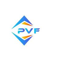 pvf abstrakt teknologi logotyp design på vit bakgrund. pvf kreativ initialer brev logotyp begrepp. vektor