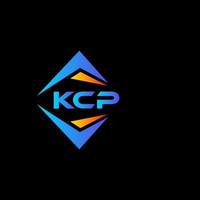 kcp abstrakt teknologi logotyp design på svart bakgrund. kcp kreativ initialer brev logotyp begrepp. vektor