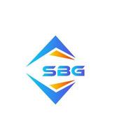 sbg abstraktes Technologie-Logo-Design auf weißem Hintergrund. sbg kreative Initialen schreiben Logo-Konzept. vektor