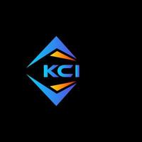 kci abstraktes Technologie-Logo-Design auf schwarzem Hintergrund. kci kreatives Initialen-Buchstaben-Logo-Konzept. vektor