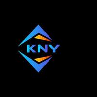 Kny abstraktes Technologie-Logo-Design auf schwarzem Hintergrund. kny kreative Initialen schreiben Logo-Konzept. vektor