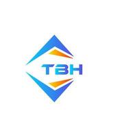 tbh abstraktes Technologie-Logo-Design auf weißem Hintergrund. tbh kreatives Initialen-Brief-Logo-Konzept. vektor