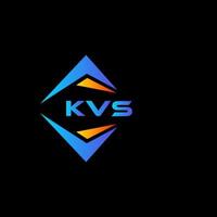 Kvs abstraktes Technologie-Logo-Design auf schwarzem Hintergrund. kvs kreatives Initialen-Buchstaben-Logo-Konzept. vektor