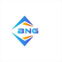 Bng abstraktes Technologie-Logo-Design auf weißem Hintergrund. bng kreatives Initialen-Buchstaben-Logo-Konzept. vektor