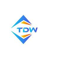 tdw abstrakt teknologi logotyp design på vit bakgrund. tdw kreativ initialer brev logotyp begrepp. vektor