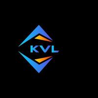 kvl abstrakt teknologi logotyp design på svart bakgrund. kvl kreativ initialer brev logotyp begrepp. vektor