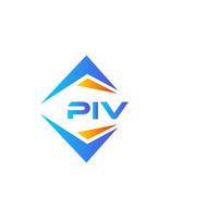 piv abstraktes Technologie-Logo-Design auf weißem Hintergrund. piv kreatives Initialen-Buchstaben-Logo-Konzept. vektor