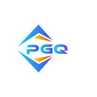 pgq abstraktes Technologie-Logo-Design auf weißem Hintergrund. pgq kreative Initialen schreiben Logo-Konzept. vektor