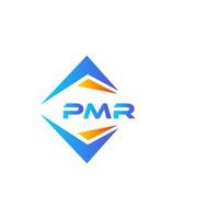 PMR abstraktes Technologie-Logo-Design auf weißem Hintergrund. pmr kreative Initialen schreiben Logo-Konzept. vektor